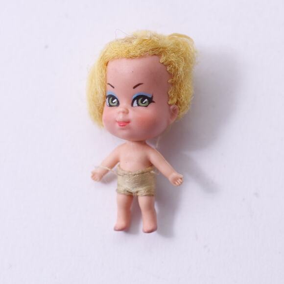1960s, Liddle Kiddles, Nude, Mini Doll, Yellow Hair, Mattel, ~ 250604-WH 211 - Picture 1 of 3